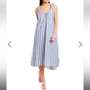 NWT Melissa Masse Tie Shoulder Midi Dress